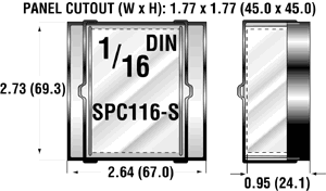 SPC116-S 1/16 DIN